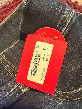 SPANX Dark Blue Flare Jeans with Red Tag